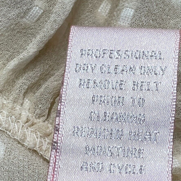 Rebecca Taylor Silk Cream Sleeveless Sheer Layered Cottage Core Dress Womens 4 - Picture 11 of 12